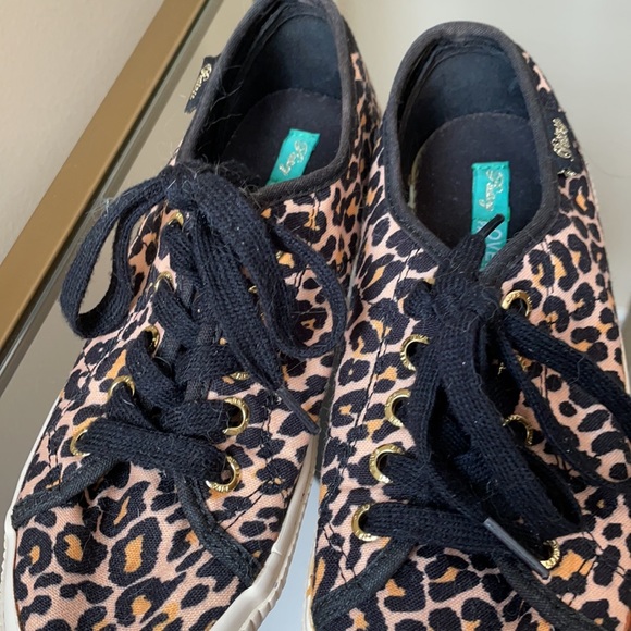 Pastry leopard print sneakers canvas punk goth - Picture 5 of 6